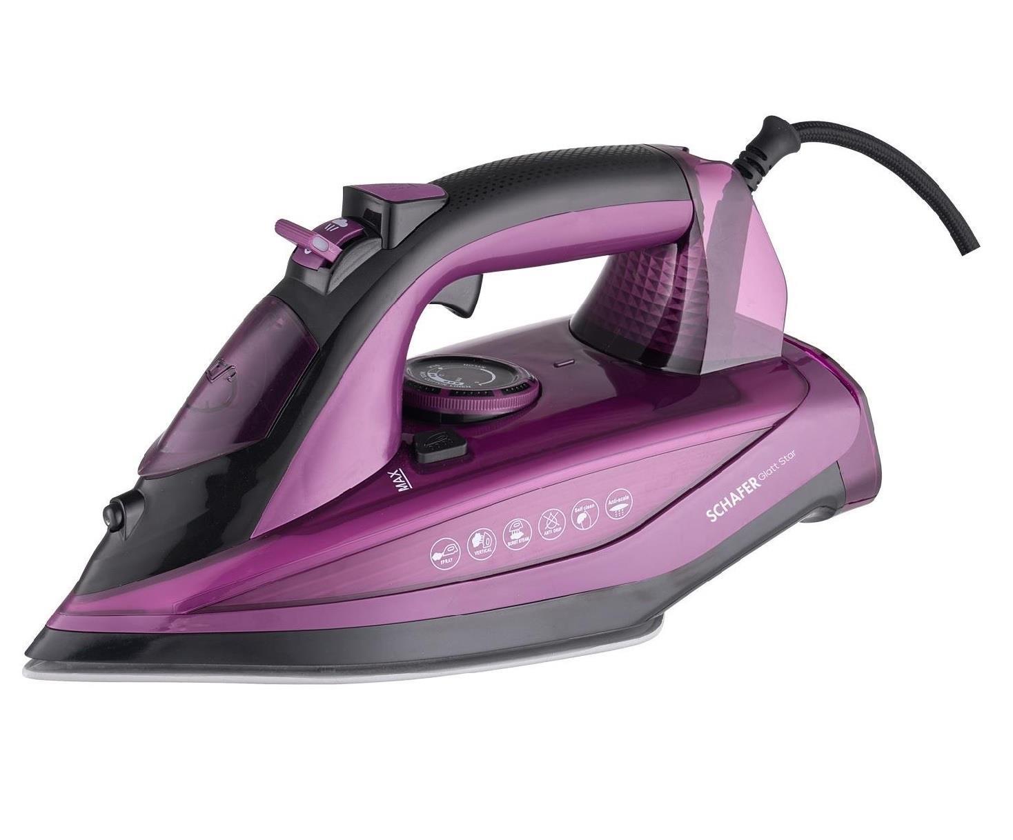 ÜTÜSCHAFER009.01.1314Schafer Glatt Star Buharlı Ütü - MorSchafer Glatt Star Buharlı Ütü - Mor