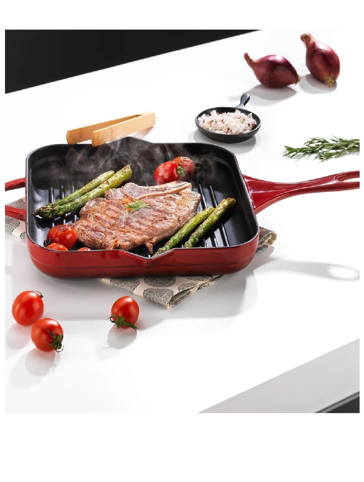 TAVA & TENCERESCHAFER009.01.1002Schafer Guss Chef Döküm Kare Grill Tava 28x28Cm-1 Parça-KırmızıSchafer Guss Chef Döküm Kare Grill Tava 28x28Cm-1 Parça-Kırmızı