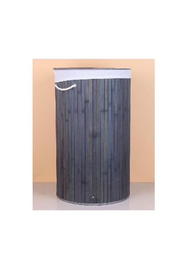 BANYO AKSESUARLARIBAMBUM009.03.0192BAMBUM LİNEN YUVARLAK ÇAMAŞIR SEPETİ GRİ H5769BAMBUM LİNEN YUVARLAK ÇAMAŞIR SEPETİ GRİ H5769