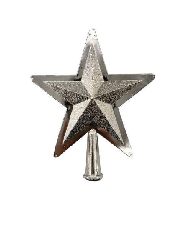 DEKORATİF ÜRÜNLERMUHTELİF009.04.0160Yılbaşı Tepelik Kabartmalı Gümüş 16 cm 3733 Yılbaşı Tepelik Kabartmalı Gümüş 16 cm 3733 
