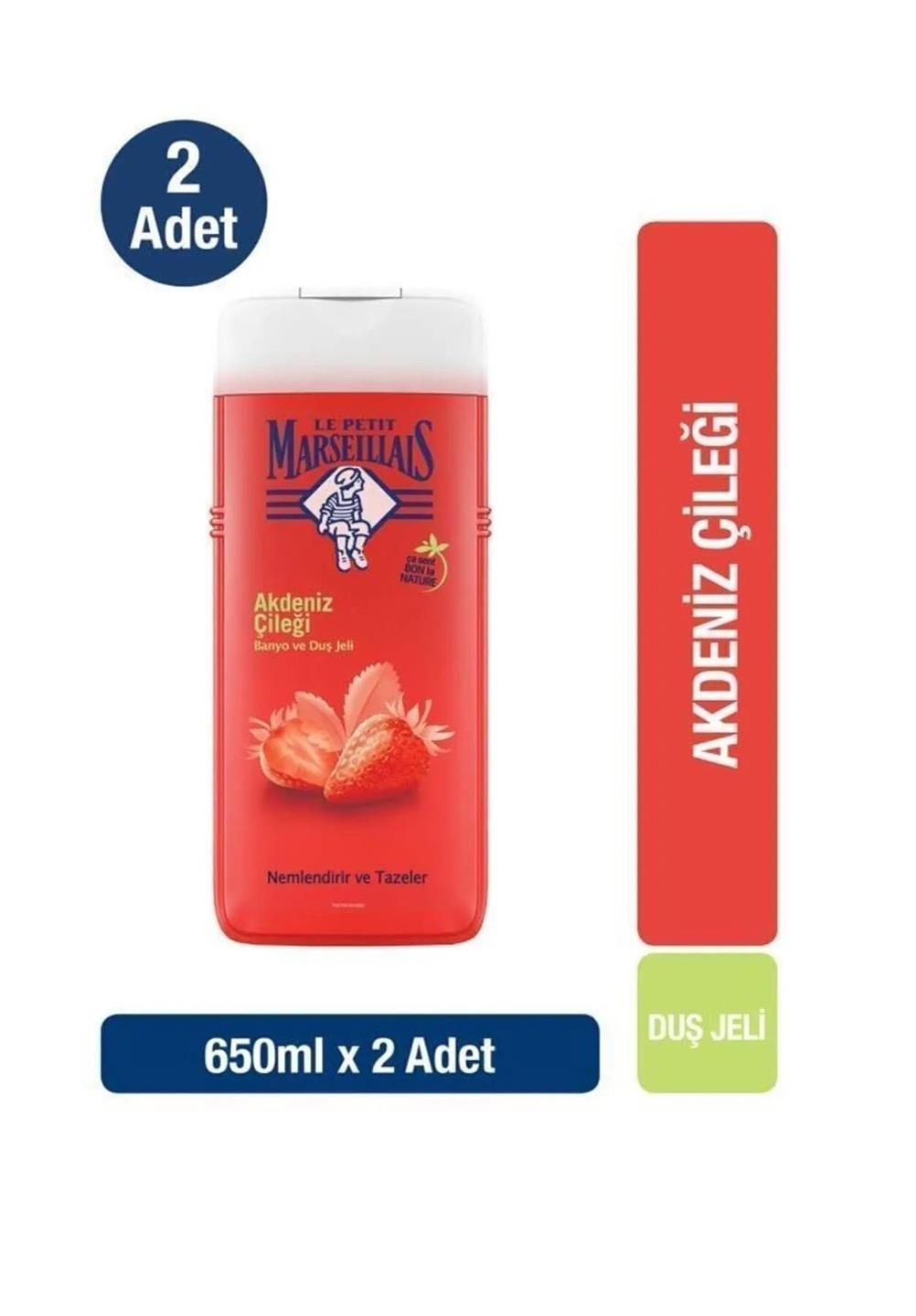 KİŞİSEL BAKIMLA PETİT MARSEİLLAİS009.06.1153LPM Duş Jeli Akdeniz Çileği 650 mlLPM Duş Jeli Akdeniz Çileği 650 ml