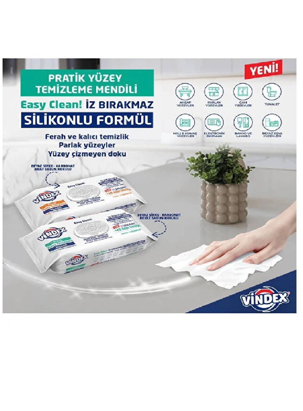 ISLAK MENDİLVİNDEX009.06.0632VİNDEX BEYAZ SABUN KOKULU YÜZEY TEMİZLEME MENDİLİ 120'LİVİNDEX BEYAZ SABUN KOKULU YÜZEY TEMİZLEME MENDİLİ 120'Lİ