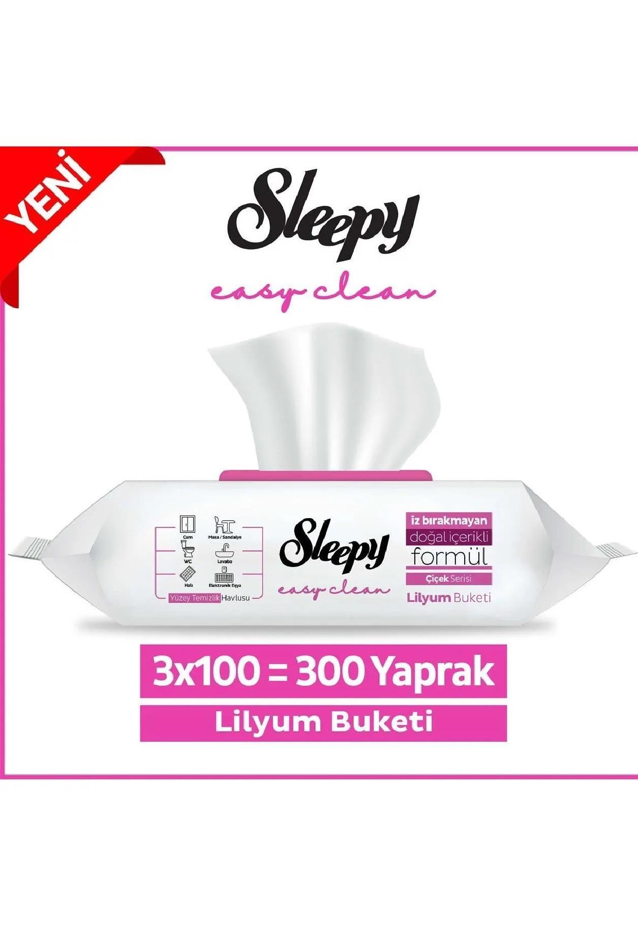 ISLAK MENDİLSLEEPY009.06.0929Sleepy Easy Clean yüzey temizlik havlusu 100lü Lilyum BuketiSleepy Easy Clean yüzey temizlik havlusu 100lü Lilyum Buketi
