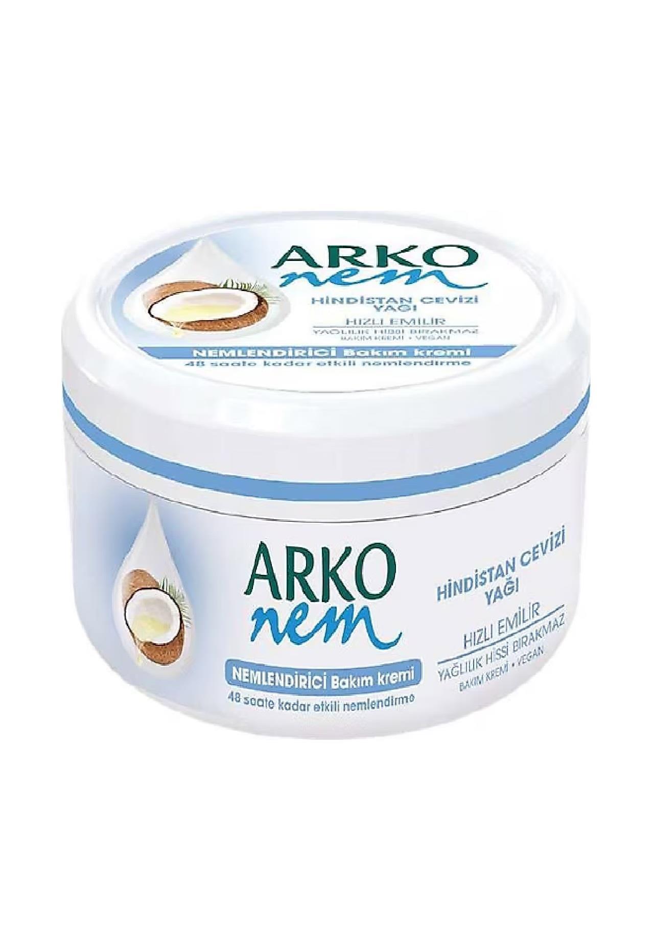 KİŞİSEL BAKIMARKO009.06.0928Arko Nem hindistan cevizi krem 300ml Arko Nem hindistan cevizi krem 300ml 