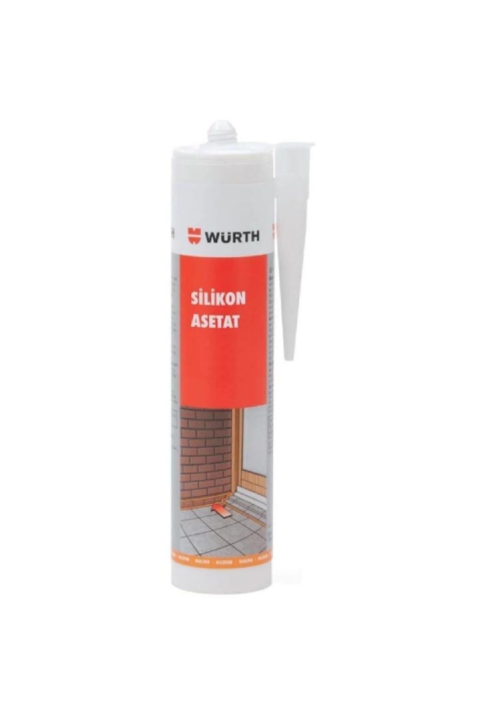 SİLİKON & MASTİKWÜRTH009.07.0342WÜRTH SİLİKON ASETAT ŞEFFAF 310 MLWÜRTH SİLİKON ASETAT ŞEFFAF 310 ML