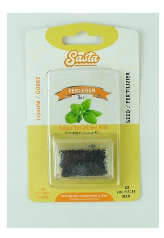 BAHÇESASTA009.09.0120Sasta sebze yetiştirme kiti - fesleğenSasta sebze yetiştirme kiti - fesleğen