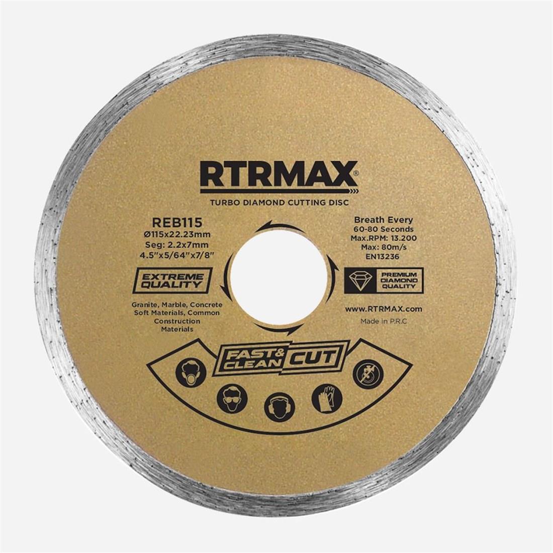 AŞINDIRICI ÜRÜNLERRTRMAX012.02.0543RTR (REB230) 230x22mm SÜREKLİ ELMAS TESTERERTR (REB230) 230x22mm SÜREKLİ ELMAS TESTERE
