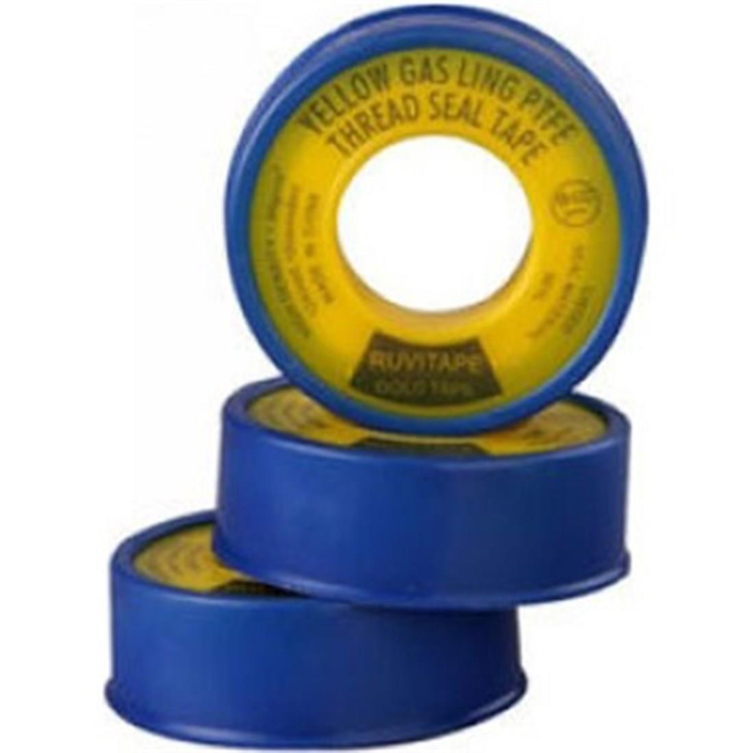 SIZDIRMAZLIK BANTLARIMarkasız012.03.0048RUVİTAPE TEFLON BANDI SARI 0,076MM*19MM*36,5MRUVİTAPE TEFLON BANDI SARI 0,076MM*19MM*36,5M