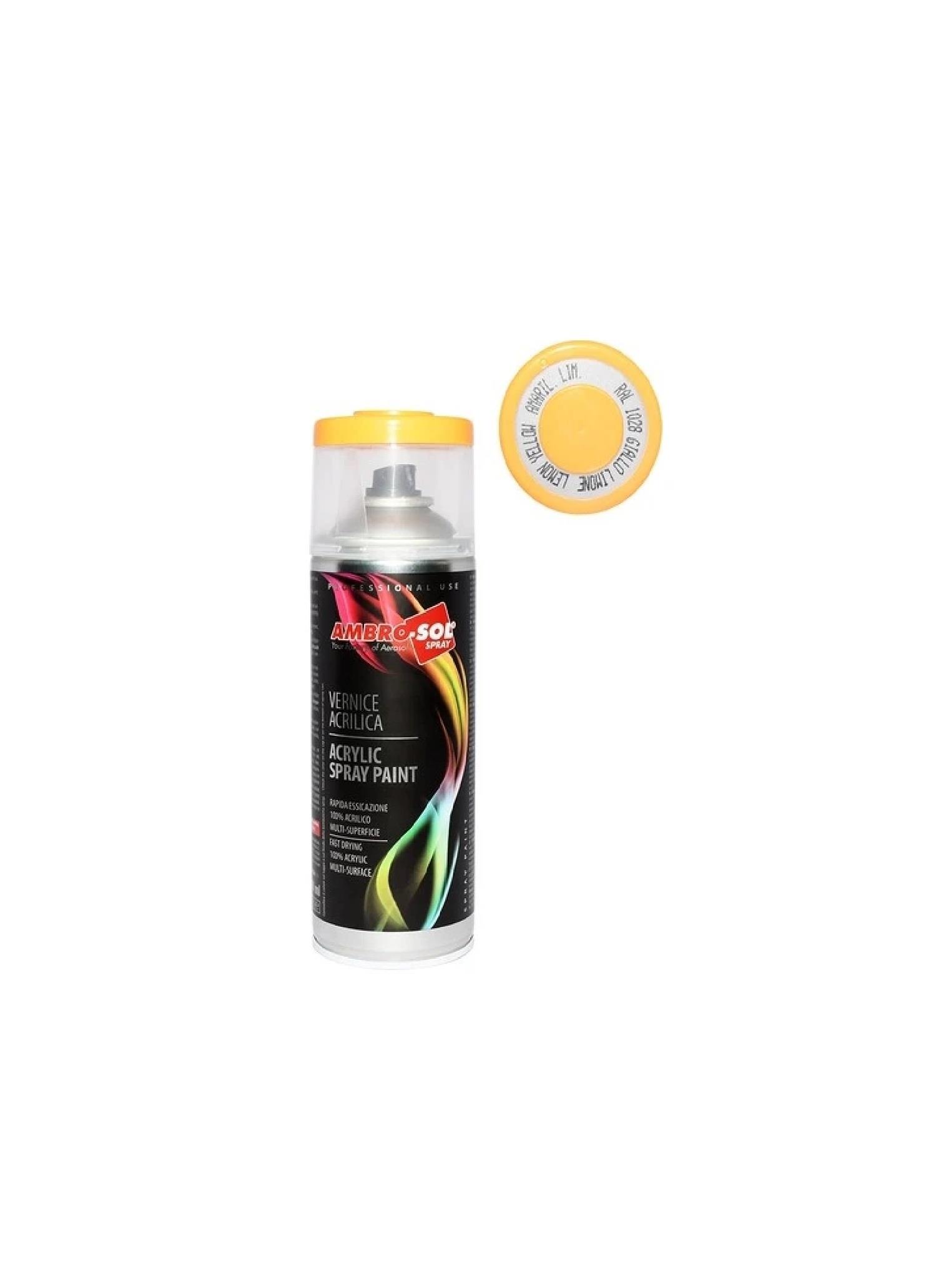 SPREY BOYALARAMBRO-SOL013.12.0149AMBRO-SOL SPREY BOYA 400 ML RAL1028 TAKSİ SARISIAMBRO-SOL SPREY BOYA 400 ML RAL1028 TAKSİ SARISI