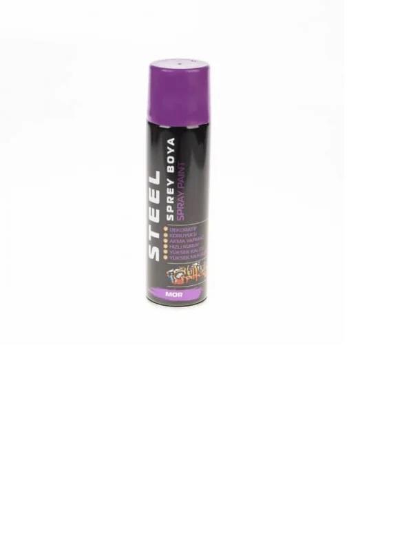 SPREY BOYALARSELSİL013.12.0206Steel Sprey Boya Mor 200ml 3421Steel Sprey Boya Mor 200ml 3421