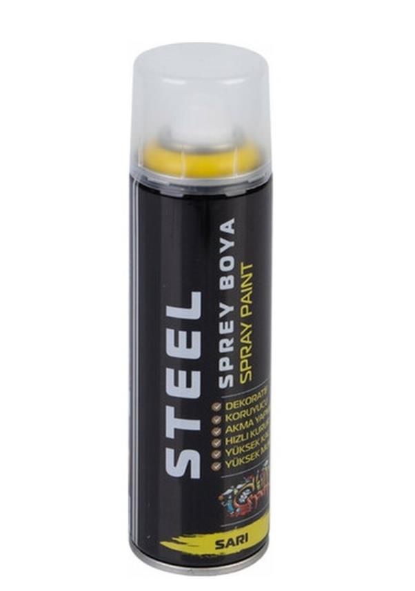 SPREY BOYALARSELSİL013.12.0198Steel Sprey Boya Sarı 200ml 4893Steel Sprey Boya Sarı 200ml 4893