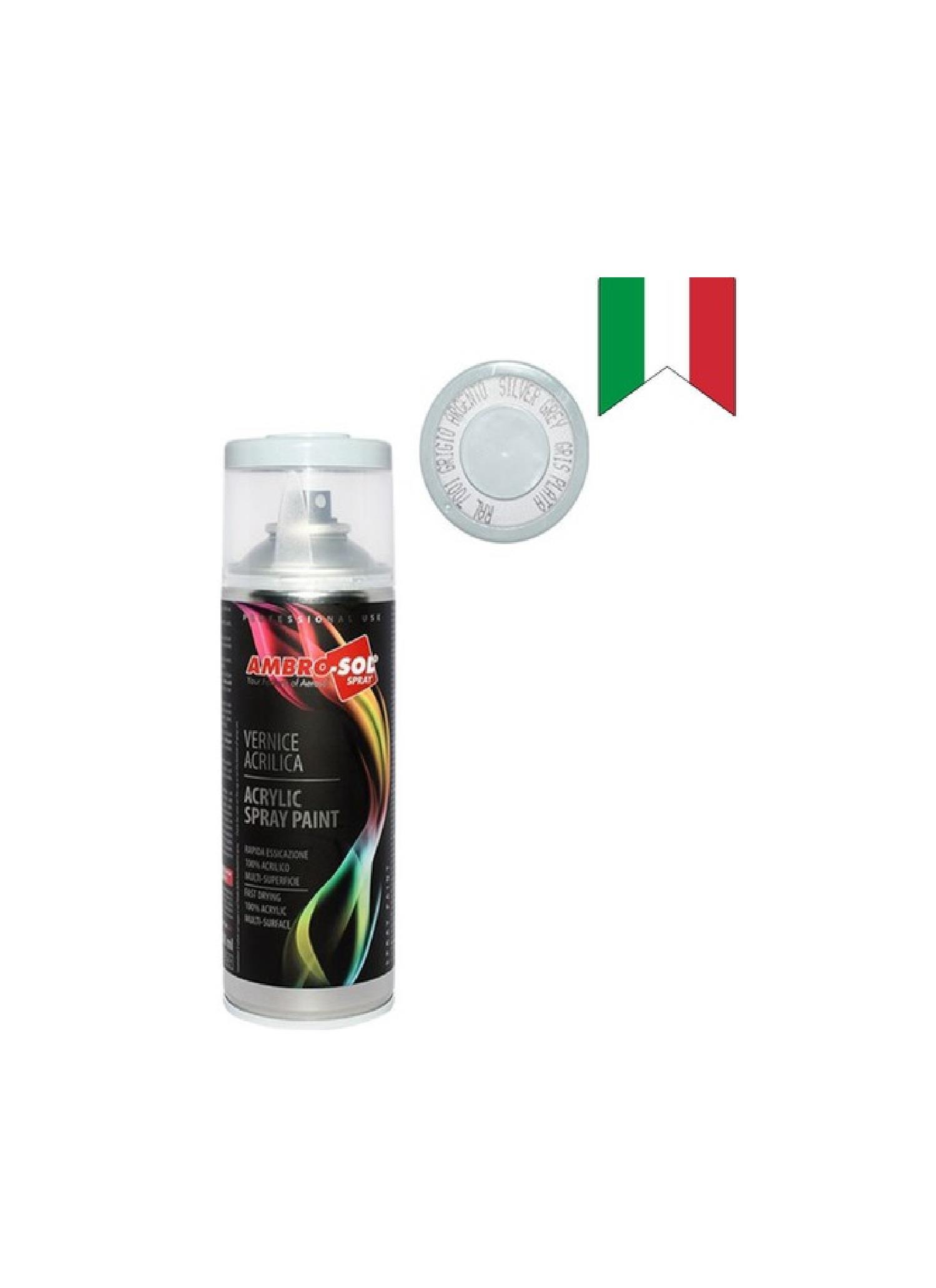 SPREY BOYALARAMBRO-SOL013.12.0162AMBRO-SOL SPREY BOYA 400 ML METALİK GRİAMBRO-SOL SPREY BOYA 400 ML METALİK GRİ