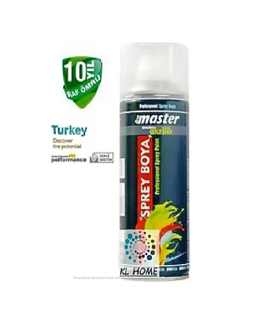 SPREY BOYALARMASTER013.12.0218Master sprey boya mat siyah 400 ml RL9005Master sprey boya mat siyah 400 ml RL9005