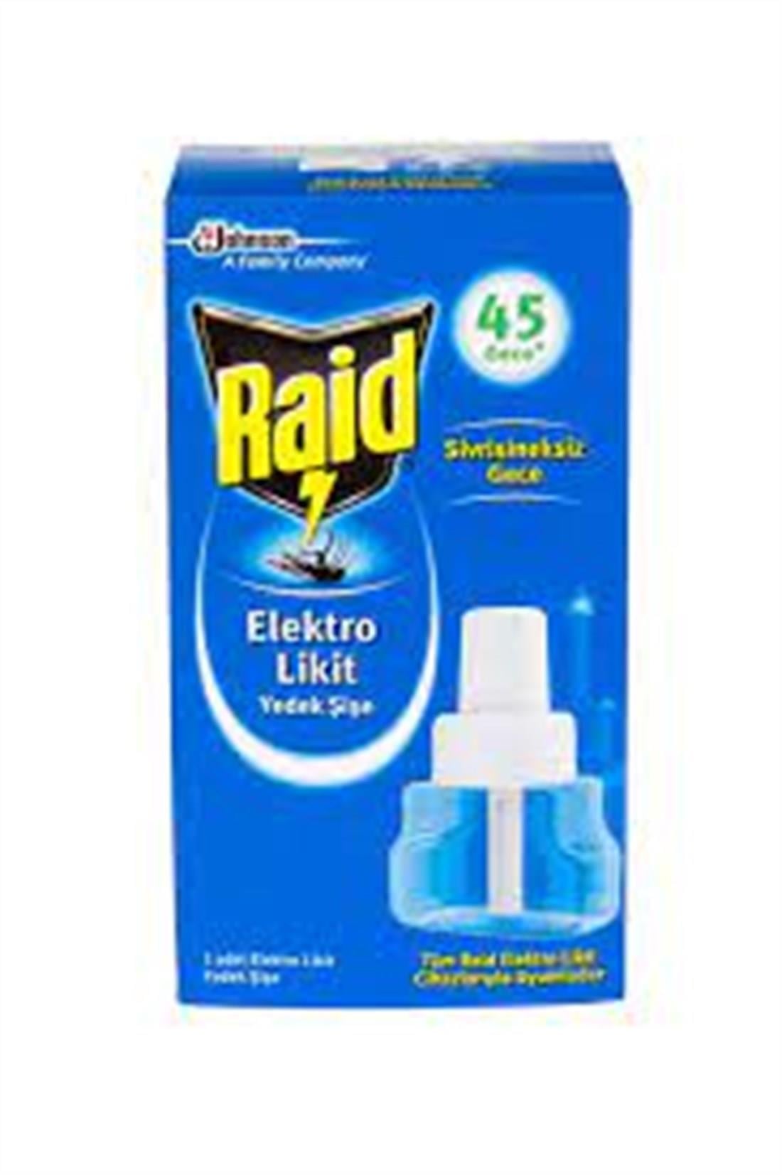 HAŞERE ÖLDÜRÜCÜLERRAİD019.01.0006RAİD 45 GECE ETKİLİ YEDEK ELEKTRO LİKİD 35 MLRAİD 45 GECE ETKİLİ YEDEK ELEKTRO LİKİD 35 ML