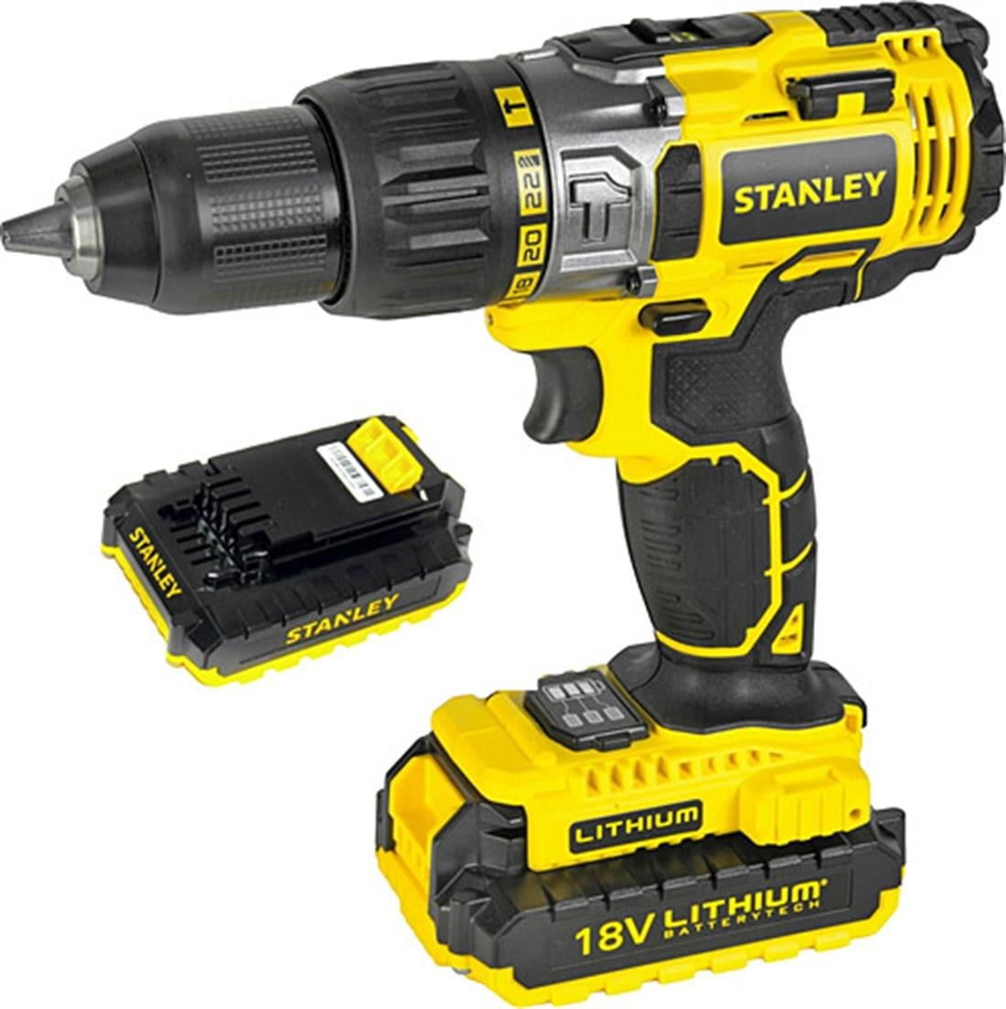 MATKAPLARSTANLEY002.05.0042STANLEY STDC18LHBK-TR DARBELİ ŞARJLI MATKAP LİON 18VSTANLEY STDC18LHBK-TR DARBELİ ŞARJLI MATKAP LİON 18V