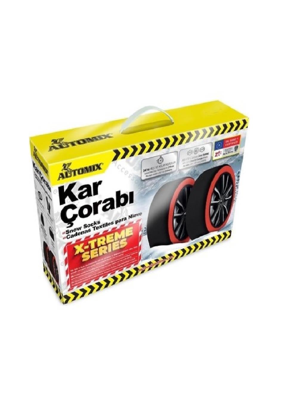 ARAÇ BAKIM VE TEMİZLİK ÜRÜNLERİAUTOMİX003.01.0244Automix kutulu kar çorabı X-treme serisi largeAutomix kutulu kar çorabı X-treme serisi large