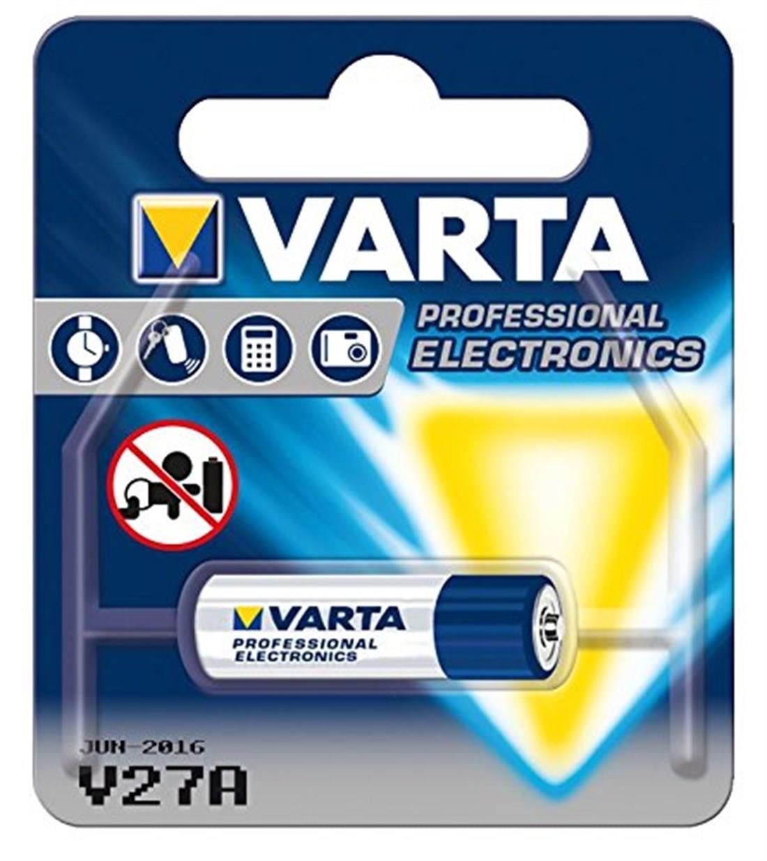 PİLLERVARTA007.02.0084VARTA ALKALİNE PİL V27GA 12 VVARTA ALKALİNE PİL V27GA 12 V