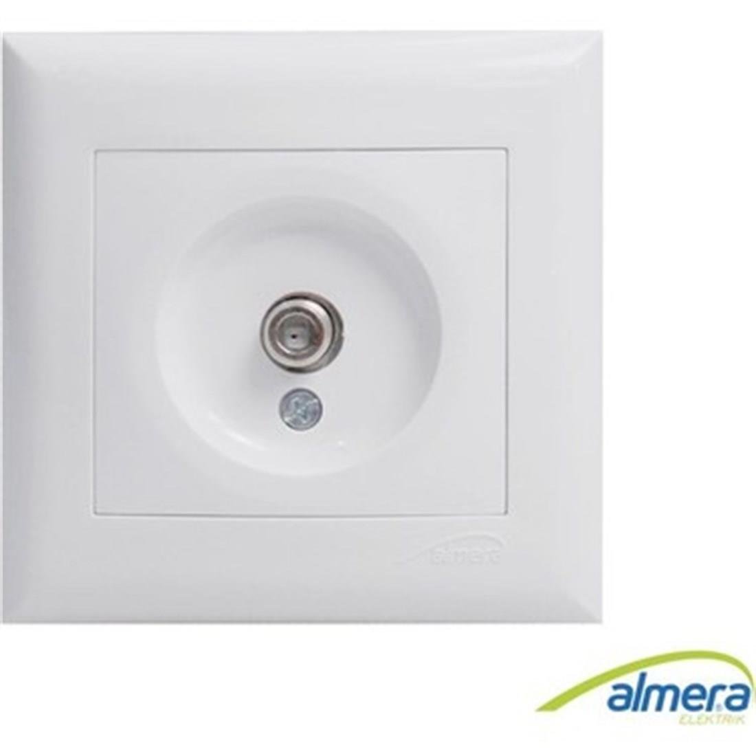 PRİZ & FİŞ & ANAHTARALMERA007.02.0009ALMERA BEYAZ UYDU PRİZİ F KONNEKTÖRLÜALMERA BEYAZ UYDU PRİZİ F KONNEKTÖRLÜ
