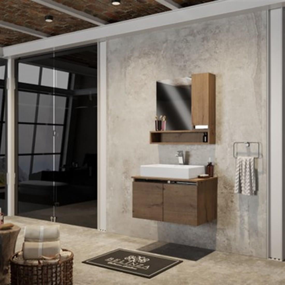 BELİNZA008.04.0019BELİNZA REGİNA BANYO DOLABI TAKIMI KESTANE 80 CMBELİNZA REGİNA BANYO DOLABI TAKIMI KESTANE 80 CM