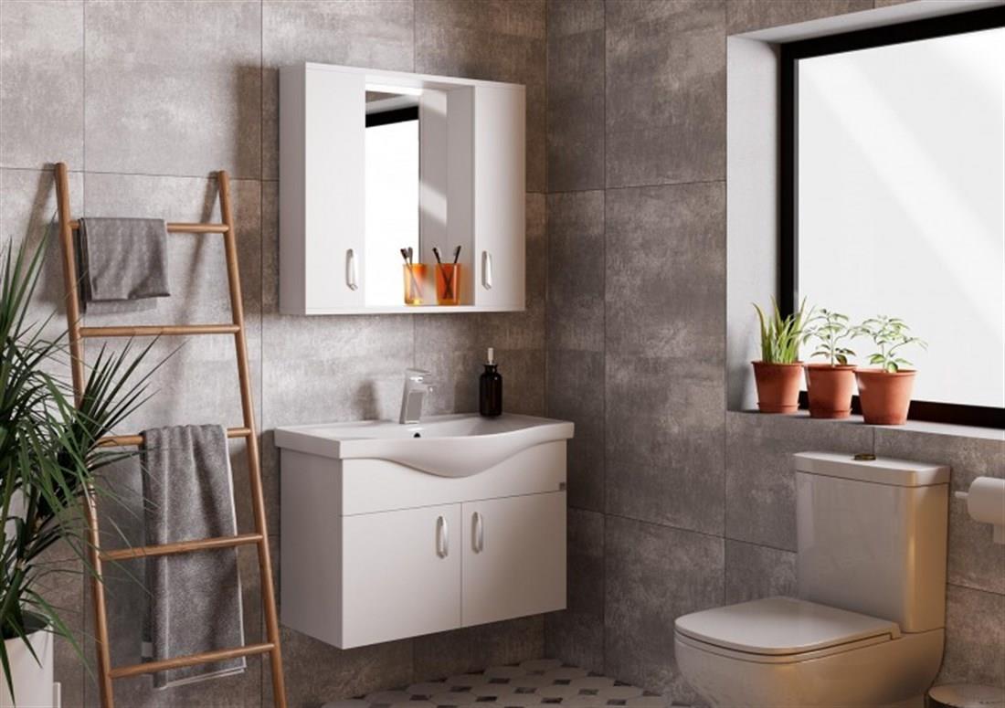 BELİNZA008.04.0010BELİNZA VİVA BANYO DOLABI TAKIMI BEYAZ 80 CMBELİNZA VİVA BANYO DOLABI TAKIMI BEYAZ 80 CM