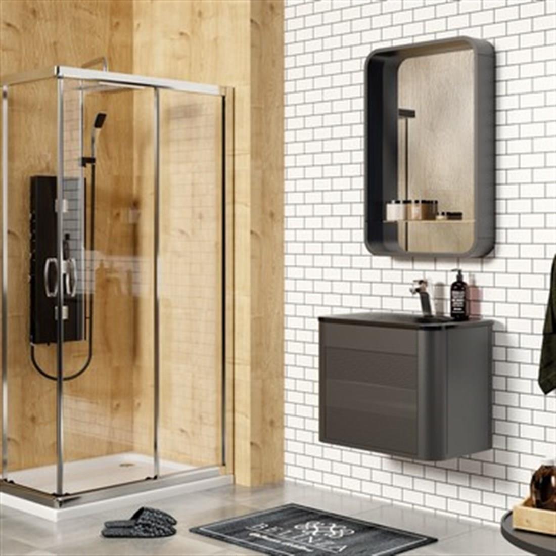 BANYO MOBİLYALARIBELİNZA008.04.0038BELİNZA TWİST BANYO DOLABI TAKIMI ANTRASİT 65 CMBELİNZA TWİST BANYO DOLABI TAKIMI ANTRASİT 65 CM