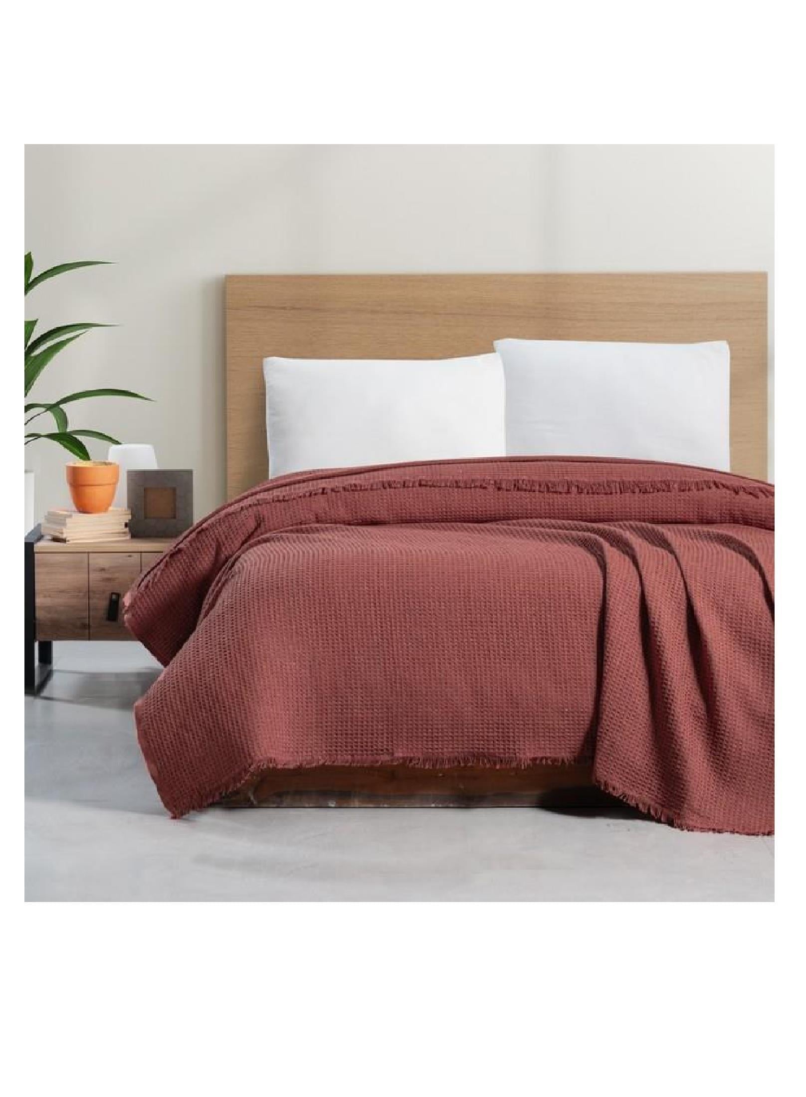 EV TEKSTİLİSCHAFER009.01.0969Schafer Home Waffle Pike 200x220 Cm-KiremitSchafer Home Waffle Pike 200x220 Cm-Kiremit