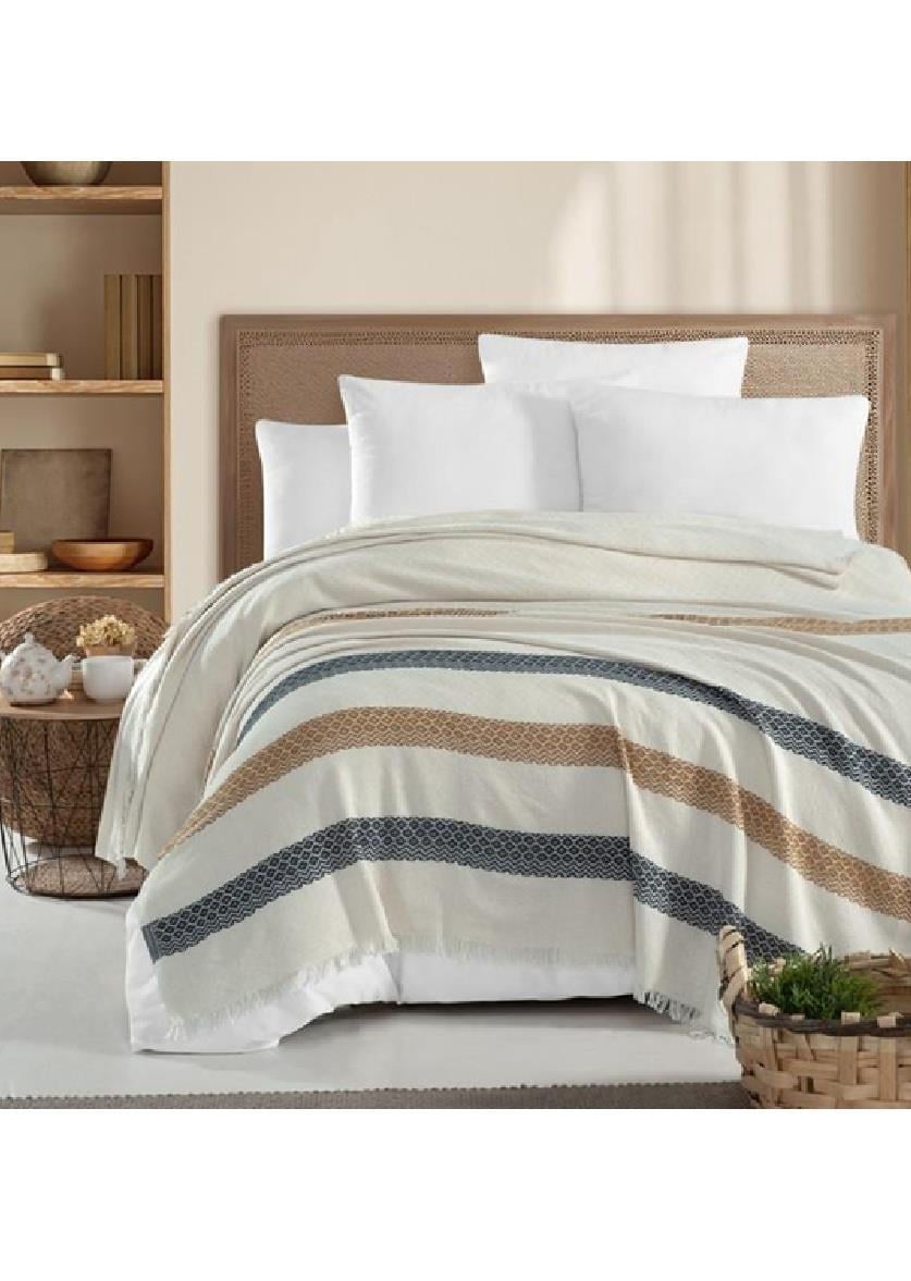 EV TEKSTİLİSCHAFER009.01.0945Schafer Home Wave 200x230 Çift Kişilik Pike-Ekru/HardalSchafer Home Wave 200x230 Çift Kişilik Pike-Ekru/Hardal