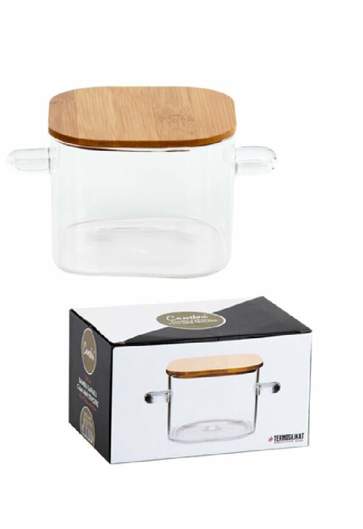 TAVA & TENCEREMUHTELİF009.01.1218Ckc Tencere Cam Bambu Kapaklı Mini CMB1820Ckc Tencere Cam Bambu Kapaklı Mini CMB1820