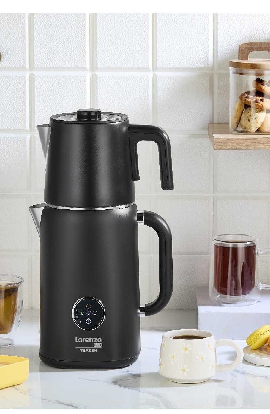 ÇAYCILAR VE KETTLELORENZO009.03.0463Lorenzo Teazen Pro Dijital Çay Makinesi Mat SiyahLorenzo Teazen Pro Dijital Çay Makinesi Mat Siyah