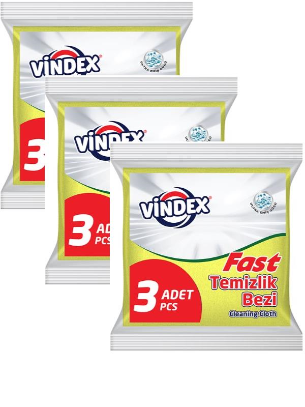 TEMİZLİK BEZLERİVİNDEX009.06.0522VİNDEX FAST BEZ 3LÜx3 ADET1010120VİNDEX FAST BEZ 3LÜx3 ADET1010120