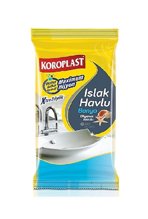 TEMİZLİK GEREÇLERİKOROPLAST009.06.0886KOROPLAST BANYO TEMİZLİK MENDİLİ 30LUKOROPLAST BANYO TEMİZLİK MENDİLİ 30LU