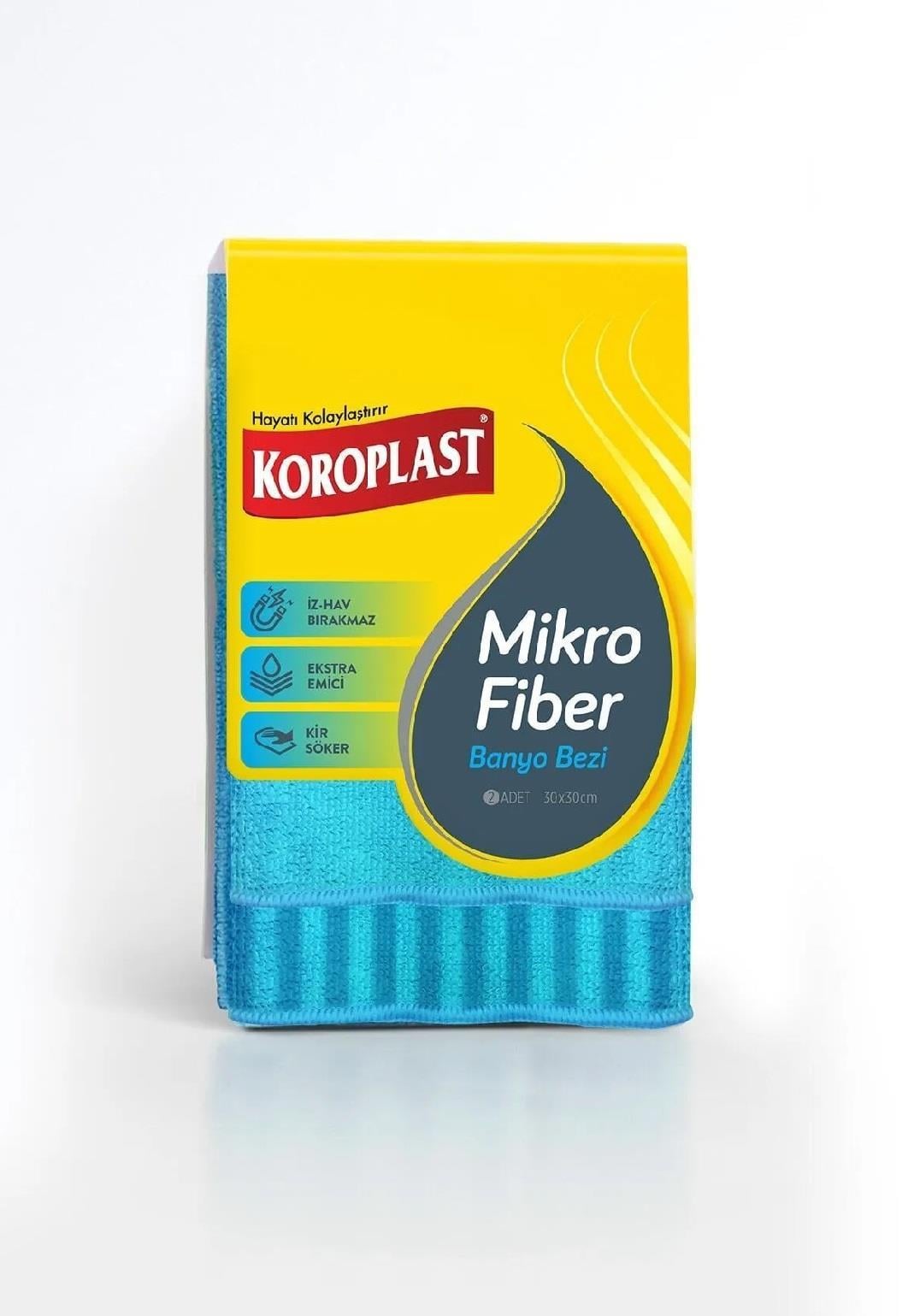 TEMİZLİK BEZLERİKOROPLAST009.06.0888KOROPLAST MİKROFİBER BANYO BEZİ 2LİKOROPLAST MİKROFİBER BANYO BEZİ 2Lİ
