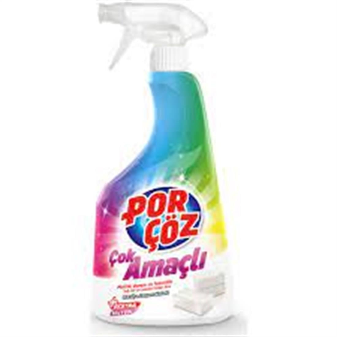 MUTFAK & BANYO TEMİZLİĞİPORÇÖZ009.06.0324PORÇÖZ HİJYENİK ÇOK AMAÇLI SPREY 750 MLPORÇÖZ HİJYENİK ÇOK AMAÇLI SPREY 750 ML