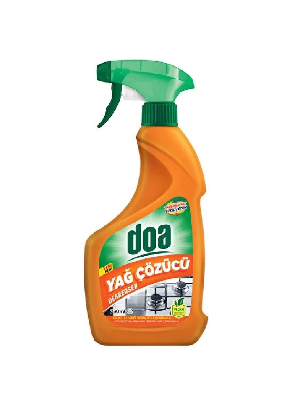 DETERJANLARDOA009.06.1228DOA Yağ Çözücü Sprey 750 mlDOA Yağ Çözücü Sprey 750 ml