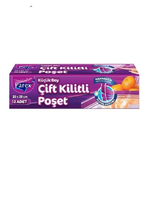 MUTFAK SARF MALZEMELERİparex009.07.0256PAREX ÇİFT KİLİTLİ BUZDOLABI POŞETİ KÜÇÜK BOYPAREX ÇİFT KİLİTLİ BUZDOLABI POŞETİ KÜÇÜK BOY