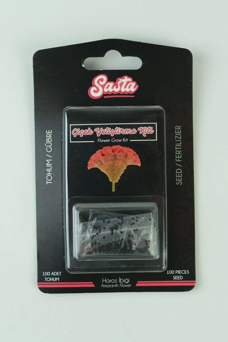 BAHÇESASTA009.09.0115Sasta çiçek yetiştirme kiti - horoz ibiğiSasta çiçek yetiştirme kiti - horoz ibiği