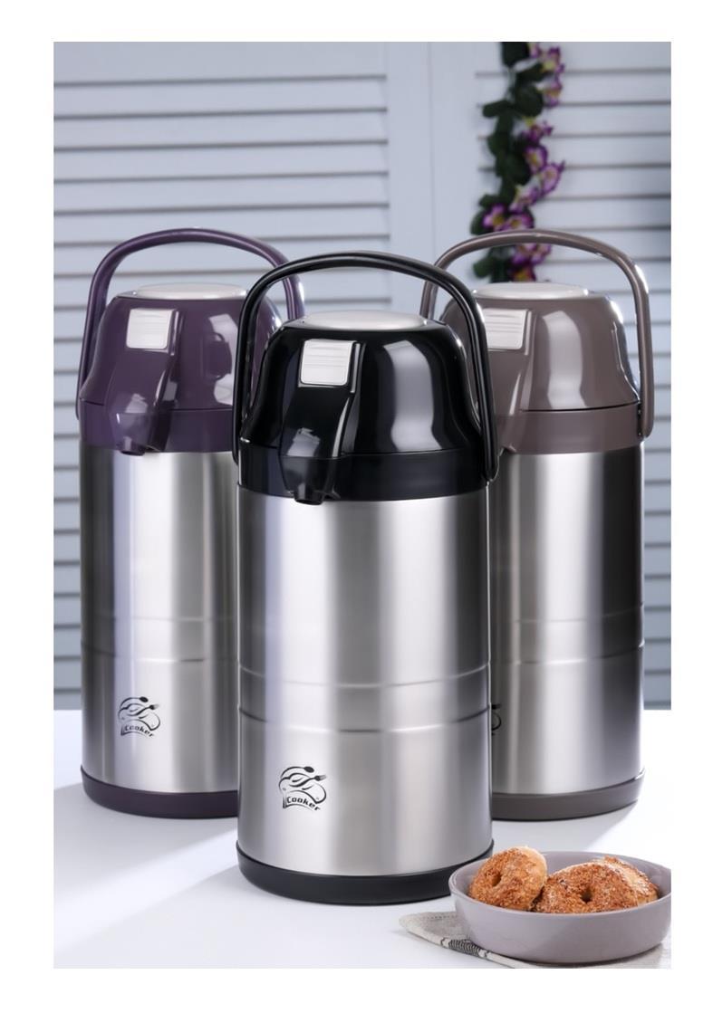 TERMOSLARCOOKER009.18.0015ÇELİK TERMOS 3.5 LT POMPALI 2008ÇELİK TERMOS 3.5 LT POMPALI 2008