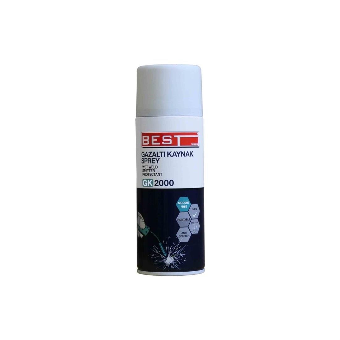 SIVI KİMYASALLARBEST012.01.0140BEST GK 2000 GAZALTI KAYNAK SPREYİ 400 MLBEST GK 2000 GAZALTI KAYNAK SPREYİ 400 ML