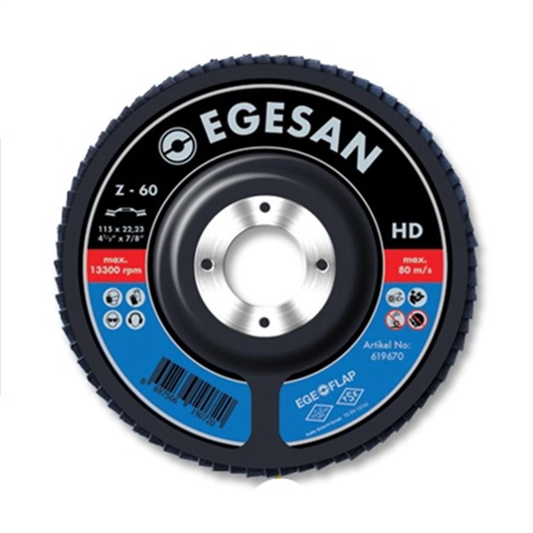 AŞINDIRICI ÜRÜNLEREGESAN012.02.0633EGESAN QUALİTY 115 FLAP DİSK ZR 60 KUMEGESAN QUALİTY 115 FLAP DİSK ZR 60 KUM