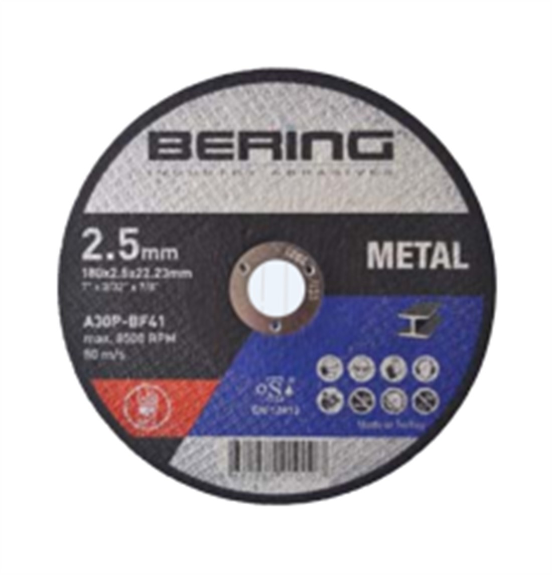 MATKAP UÇLARIBERİNG012.02.0126BERİNG 210107 180*2.5*22,23 MM KESME TAŞIBERİNG 210107 180*2.5*22,23 MM KESME TAŞI