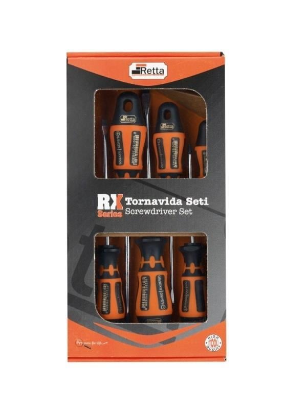 TORNAVİDARETTA012.09.0117RETTA RXS6000 TORNAVİDA SETİ 6 PARÇA RX SERİRETTA RXS6000 TORNAVİDA SETİ 6 PARÇA RX SERİ