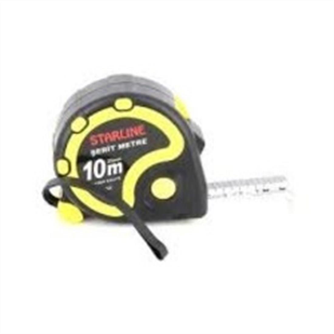ŞERİT METRELERSTARLİNE012.09.0437STARLİNE ŞERİT METRE SARI SİYAH 10 MSTARLİNE ŞERİT METRE SARI SİYAH 10 M