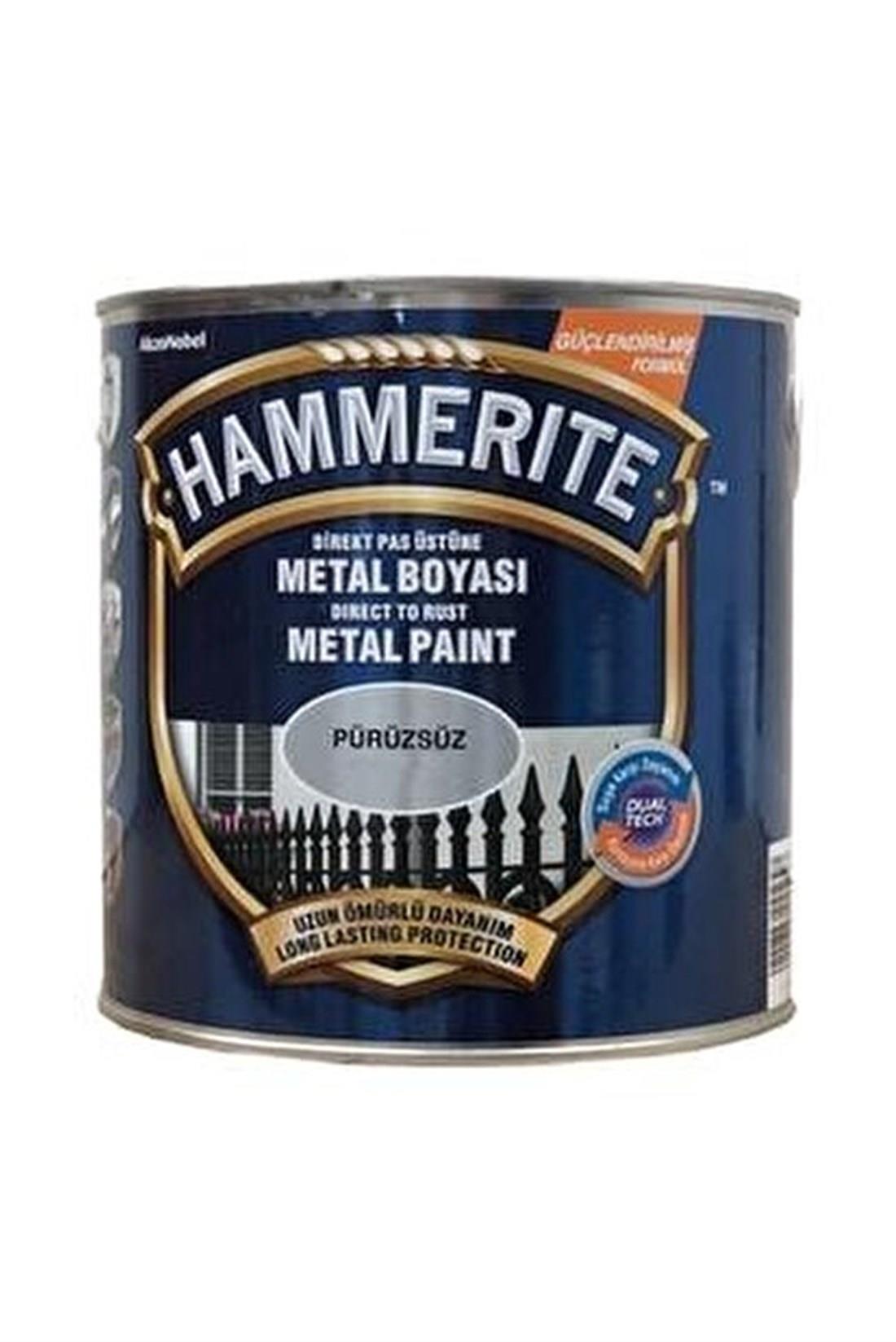 METAL VE AHŞAP BOYALARIHAMMERİTE013.05.0015HAMMERİTE METAL BOYASI DÜZ GÜMÜŞ 2,5 LTHAMMERİTE METAL BOYASI DÜZ GÜMÜŞ 2,5 LT