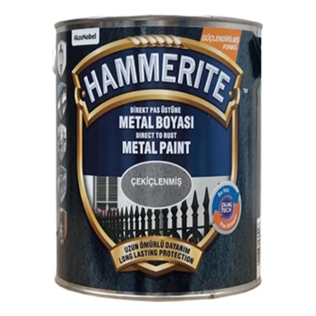 METAL VE AHŞAP BOYALARIHAMMERİTE013.05.0001HAMMERİTE METAL BOYASI ÇEKİÇLENMİŞ DESEN GÜMÜŞ GRİ 0,75 LTHAMMERİTE METAL BOYASI ÇEKİÇLENMİŞ DESEN GÜMÜŞ GRİ 0,75 LT
