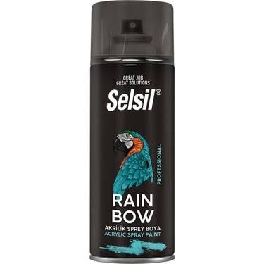 BOYASelsil013.12.0175SELSİL RAINBOW AKRİLİK SİYAH SPREY BOYA 400 MLSELSİL RAINBOW AKRİLİK SİYAH SPREY BOYA 400 ML