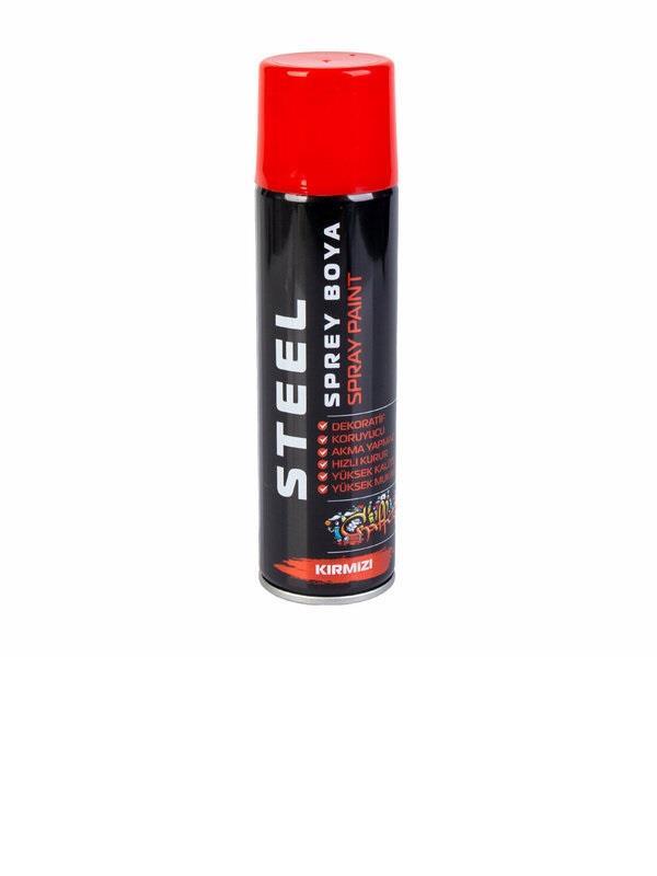 SPREY BOYALARSELSİL013.12.0207Steel Sprey Boya Kırmızı 200ml 3421Steel Sprey Boya Kırmızı 200ml 3421
