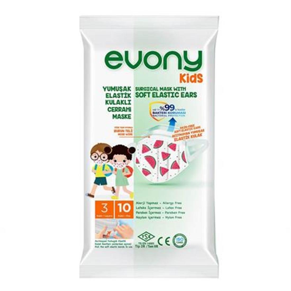 MASKELEREVONY014.19.0024EVONY ÇOCUK MASKESİ 10'LU 5070027EVONY ÇOCUK MASKESİ 10'LU 5070027