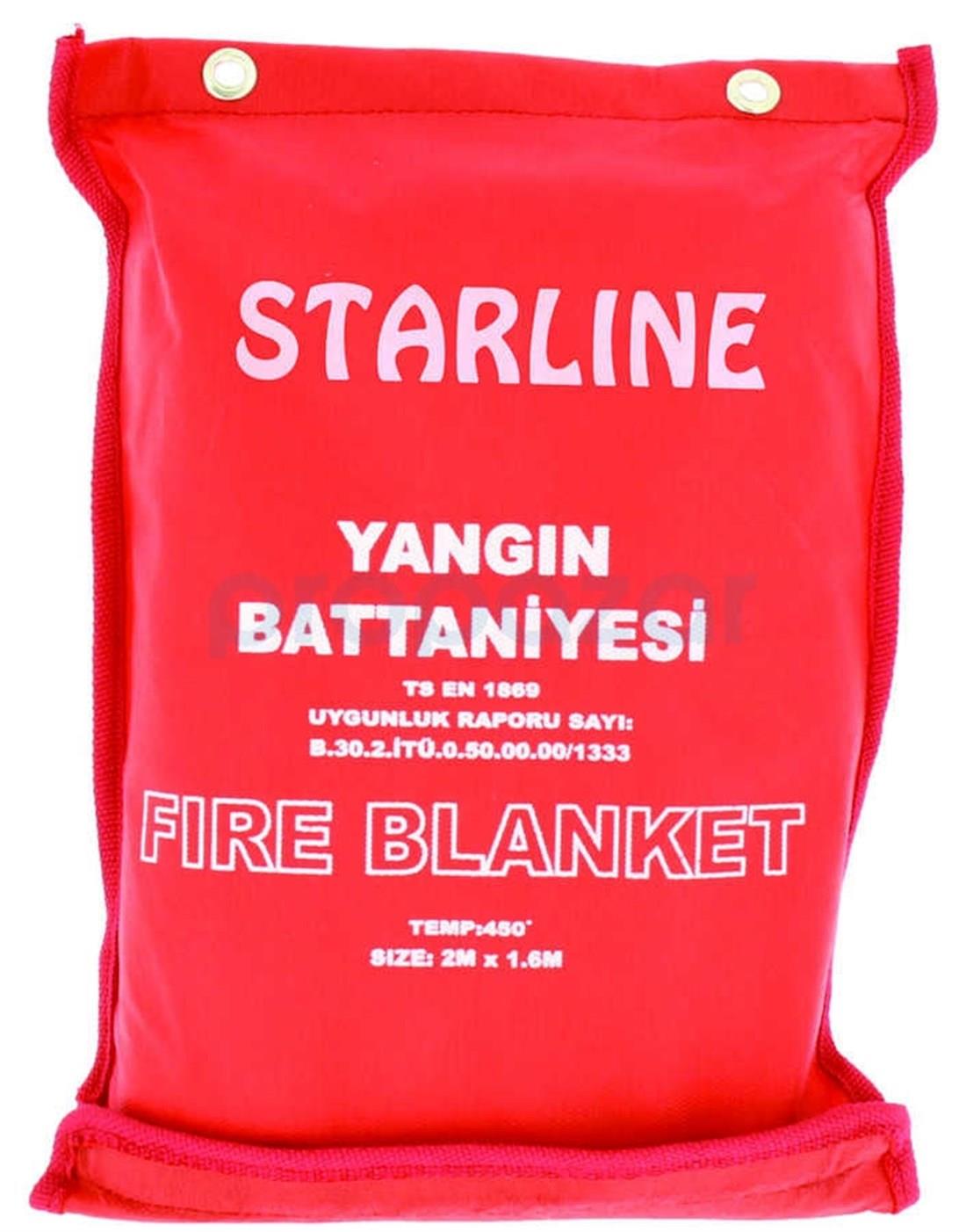 İLK YARDIM ÇANTALARISTARLİNE014.24.0001STARLİNE YANGIN BATTANİYESİ 150*180 CMSTARLİNE YANGIN BATTANİYESİ 150*180 CM