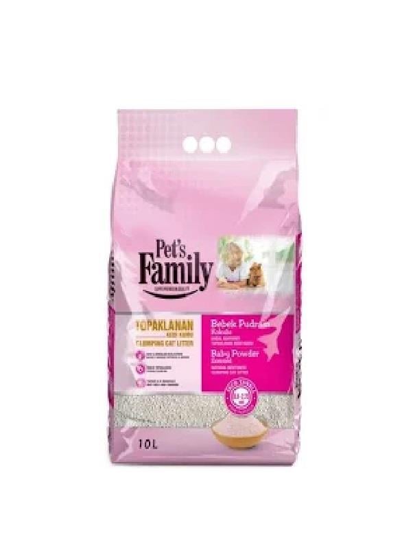 KUMLARPET'S FAMİLY017.01.0075PET'S FAMİLY BEBEK PUDARSI KOKULU İNCE BENTONİT KEDİ KUMU 10 LT 303-050PET'S FAMİLY BEBEK PUDARSI KOKULU İNCE BENTONİT KEDİ KUMU 10 LT 303-050