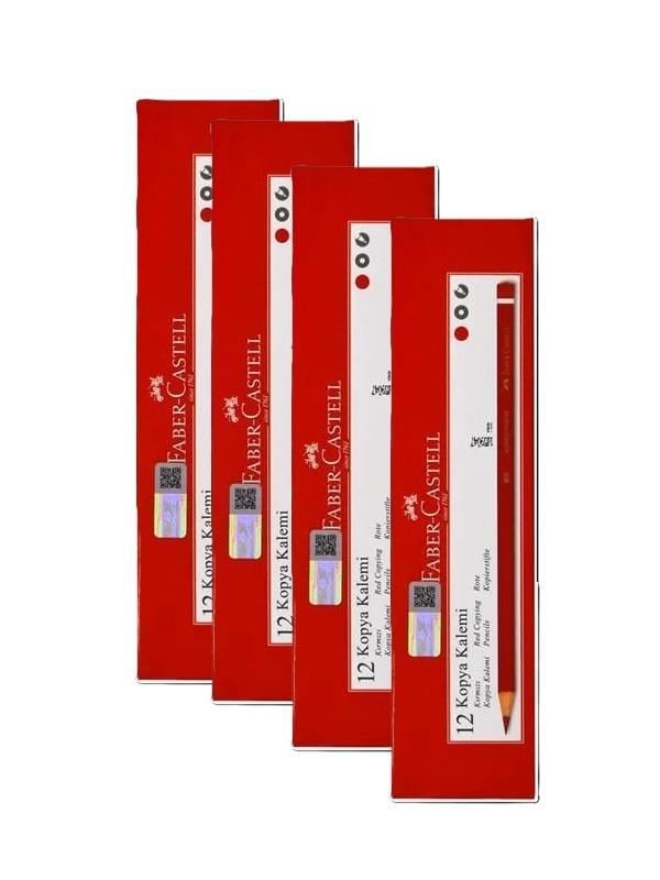 KURŞUN KALEMFABERcopy004.02.0050FABER CASTELL KURŞUN KALEM KIRMIZI 4x12FABER CASTELL KURŞUN KALEM KIRMIZI 4x12